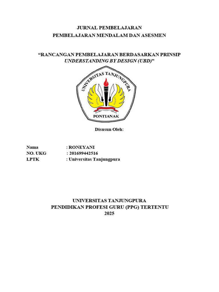 Jurnal Pembelajaran Mendalam PPG 2025 | PDF