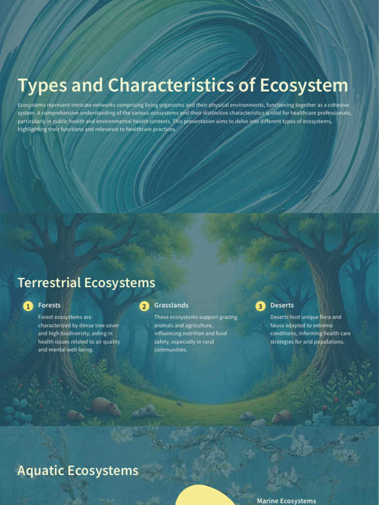 Ecosystem Types and Health Impacts | PDF | Ecosystem | Natural Environment