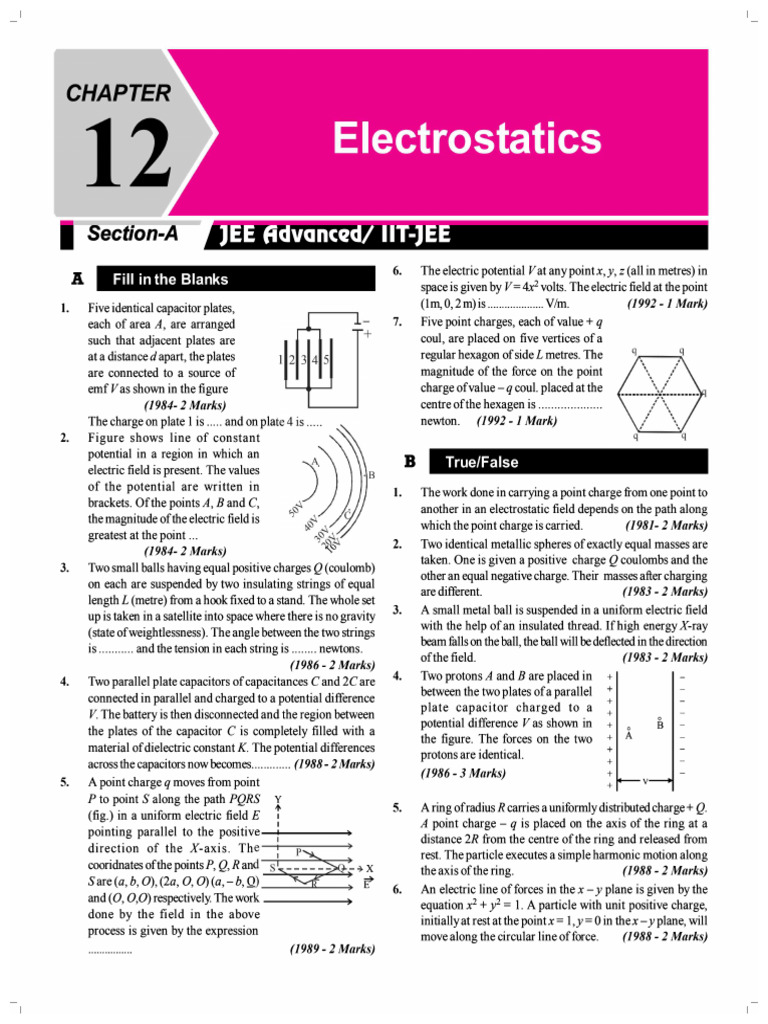 12 Electrostatics | PDF