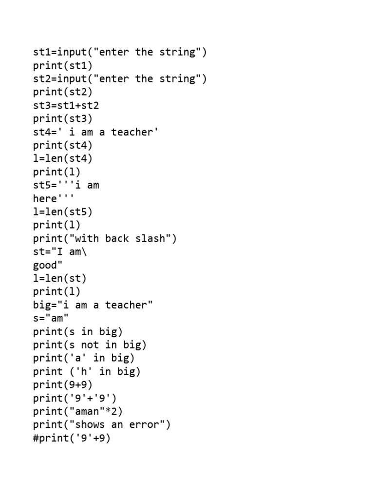 Python String Manipulation Basics | PDF
