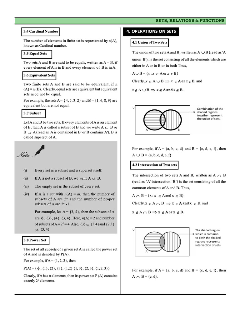 Understanding Sets and Their Relations | PDF