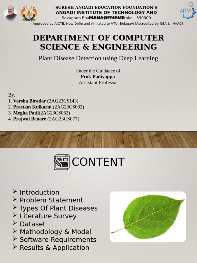 Deep Learning for Plant Disease Detection | PDF | Artificial ...