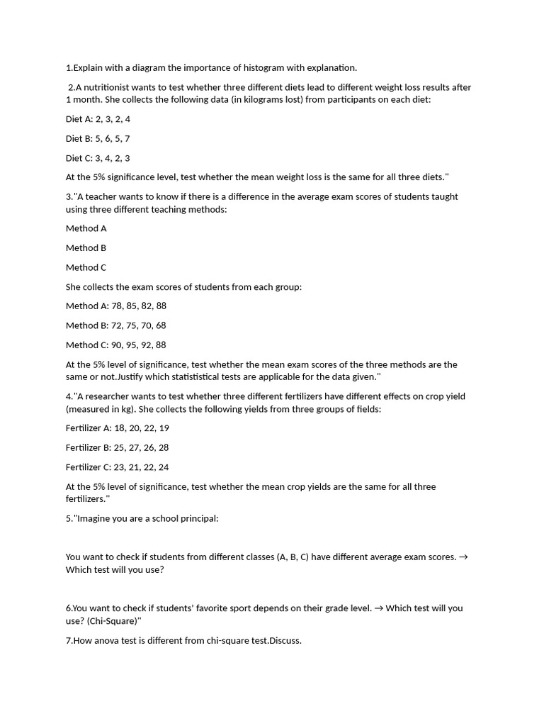 Question Bank Students1 CIA 2 | PDF | Machine Learning | Chi Squared Test