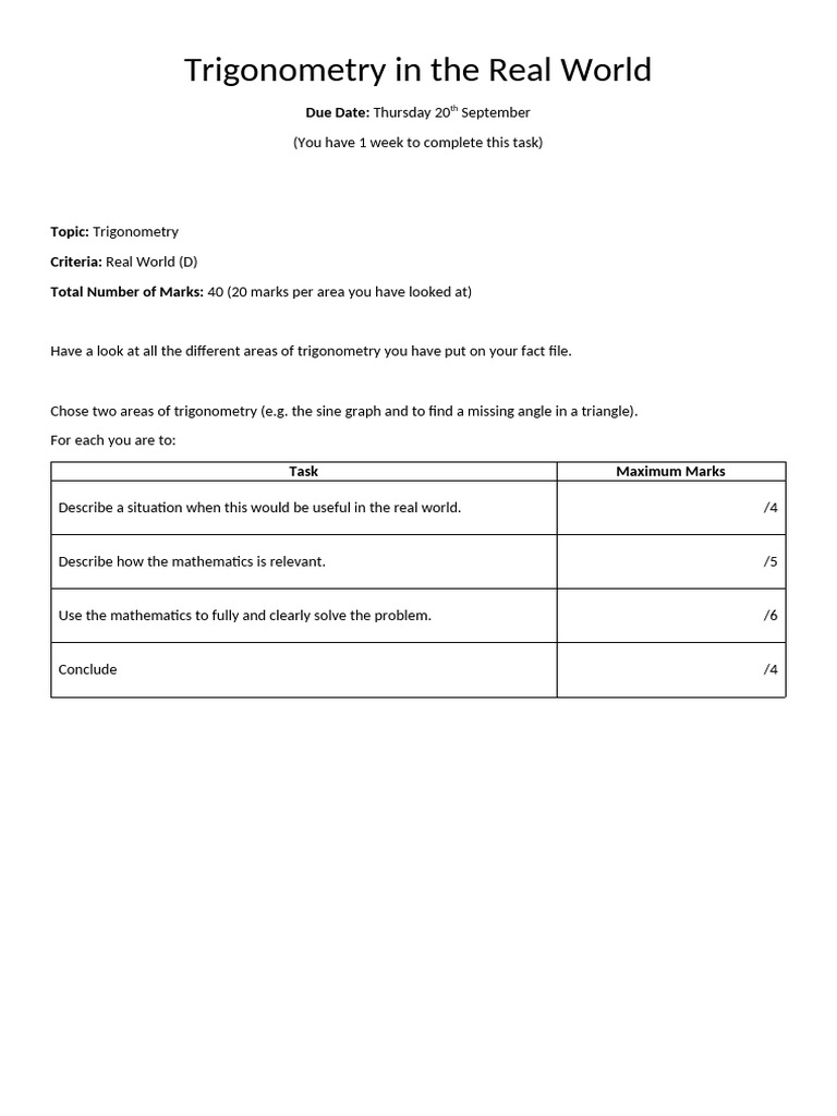 Real-World Applications of Trigonometry | PDF