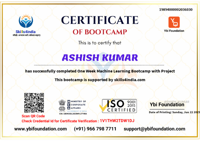 (21jun25) Project For Machine Learning Bootcamp | PDF