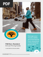 FNB Non-Resident Account Pricing Guide | PDF | Banks | Credit Card