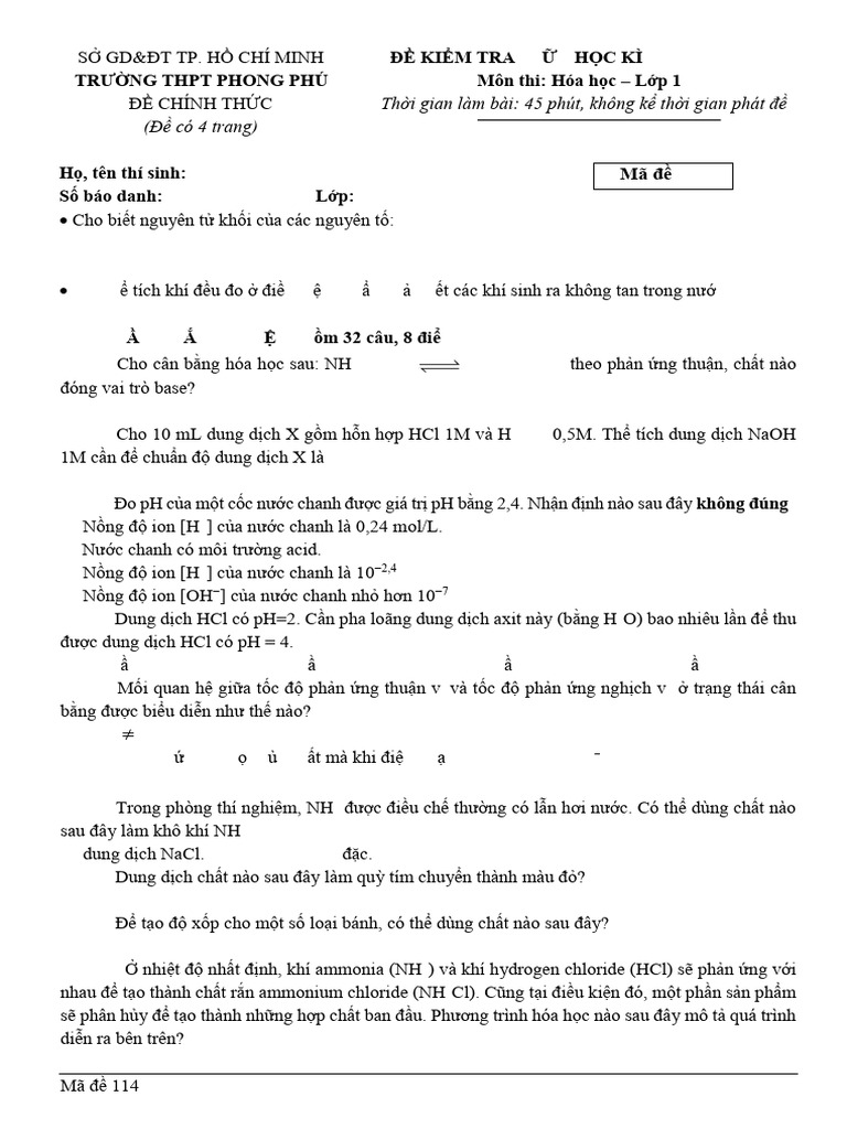 Hoa 11 gk1 Ma de 114 23 24 - 3112023103337 - 1 | PDF