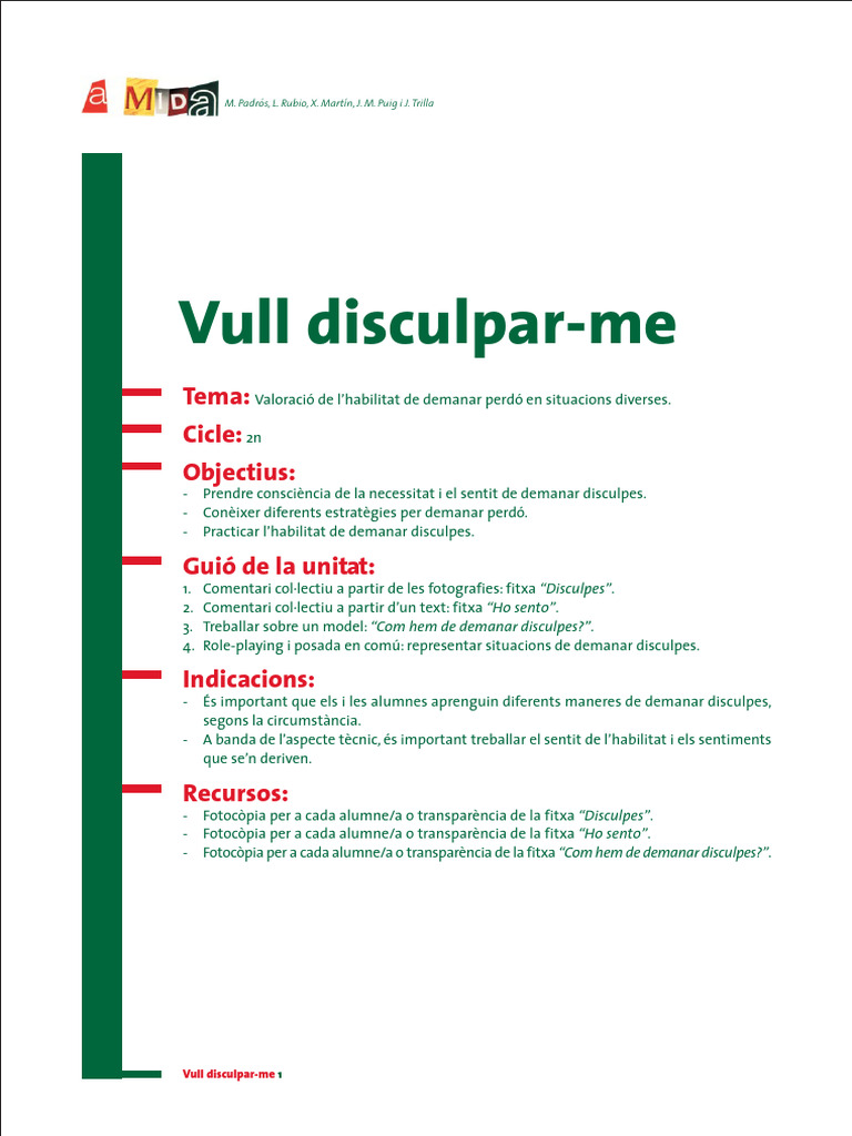 Disculpes | PDF
