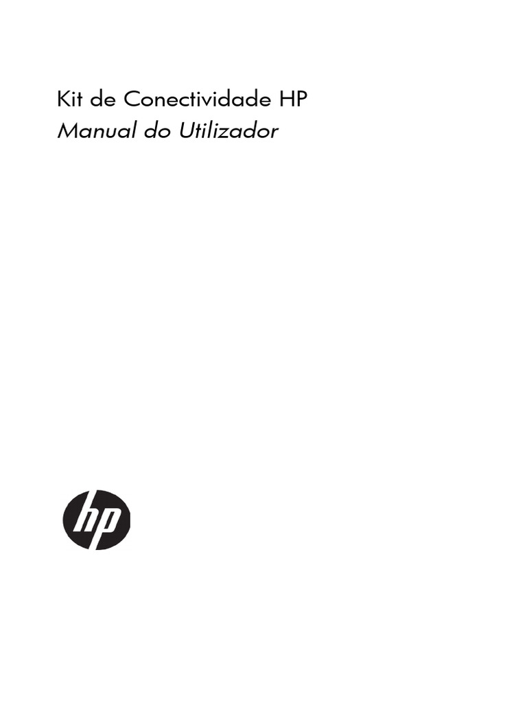 Manual do Kit de Conectividade HP | PDF | Janela (informática) | USB