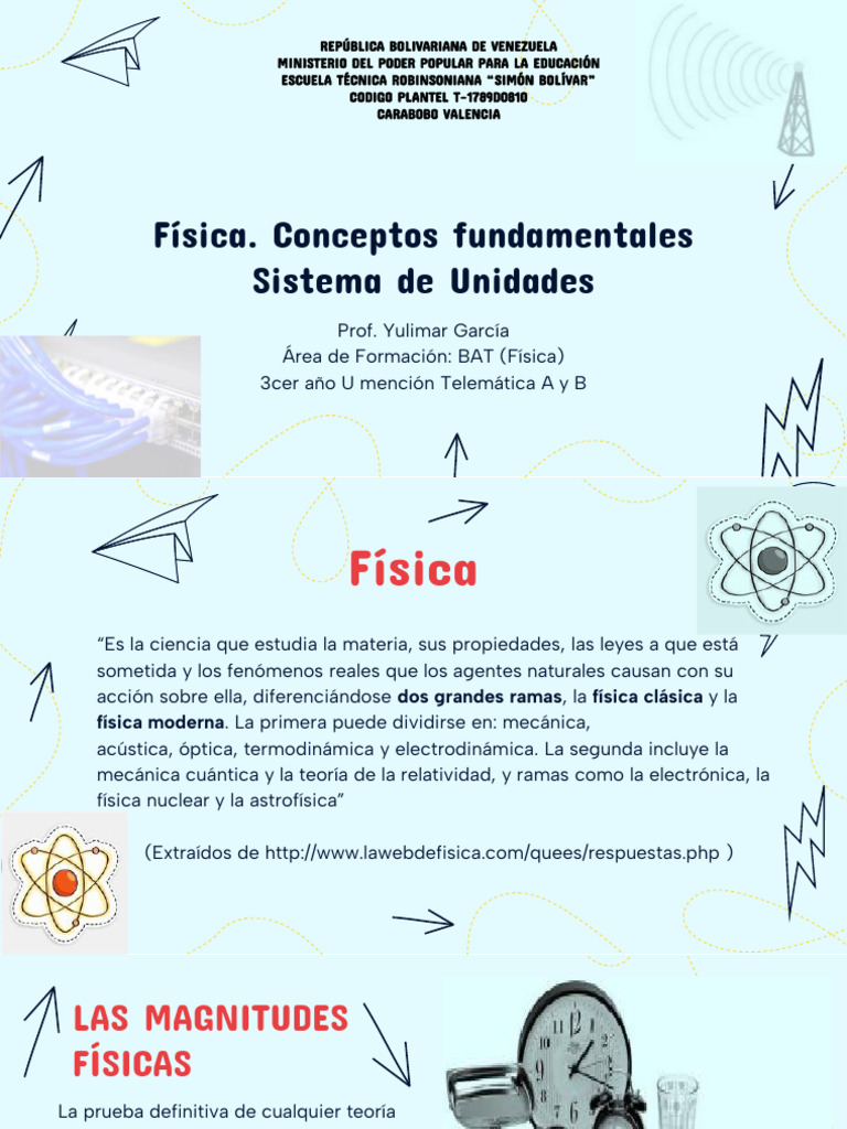Fundamentos de Física y Unidades | PDF | Física | Medición