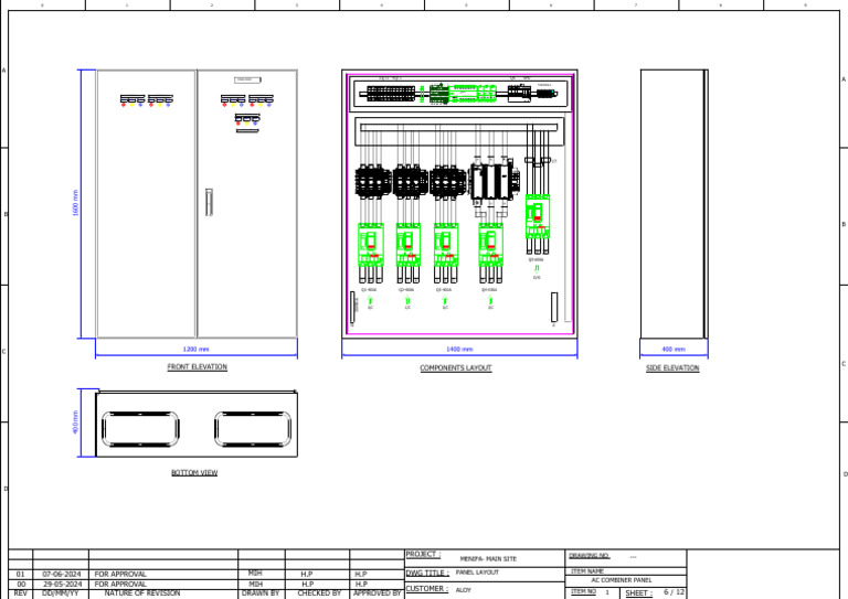 AC Combiner Panel Layout Design | PDF