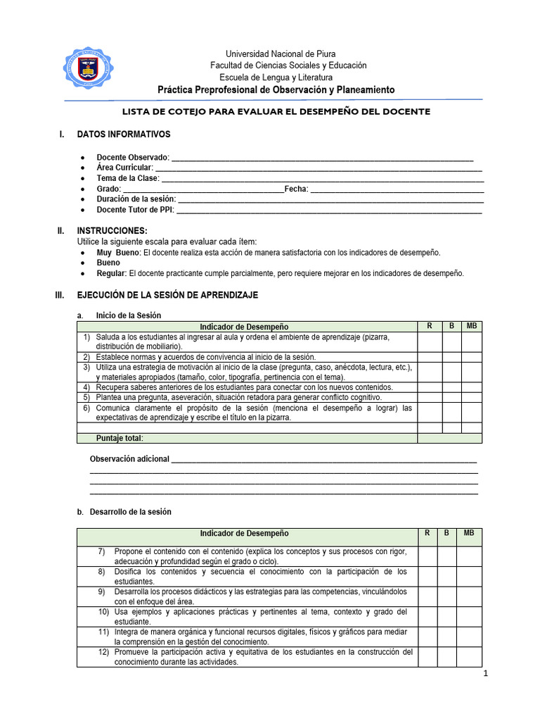 Evaluación del Desempeño Docente | PDF | Aprendizaje | Maestros