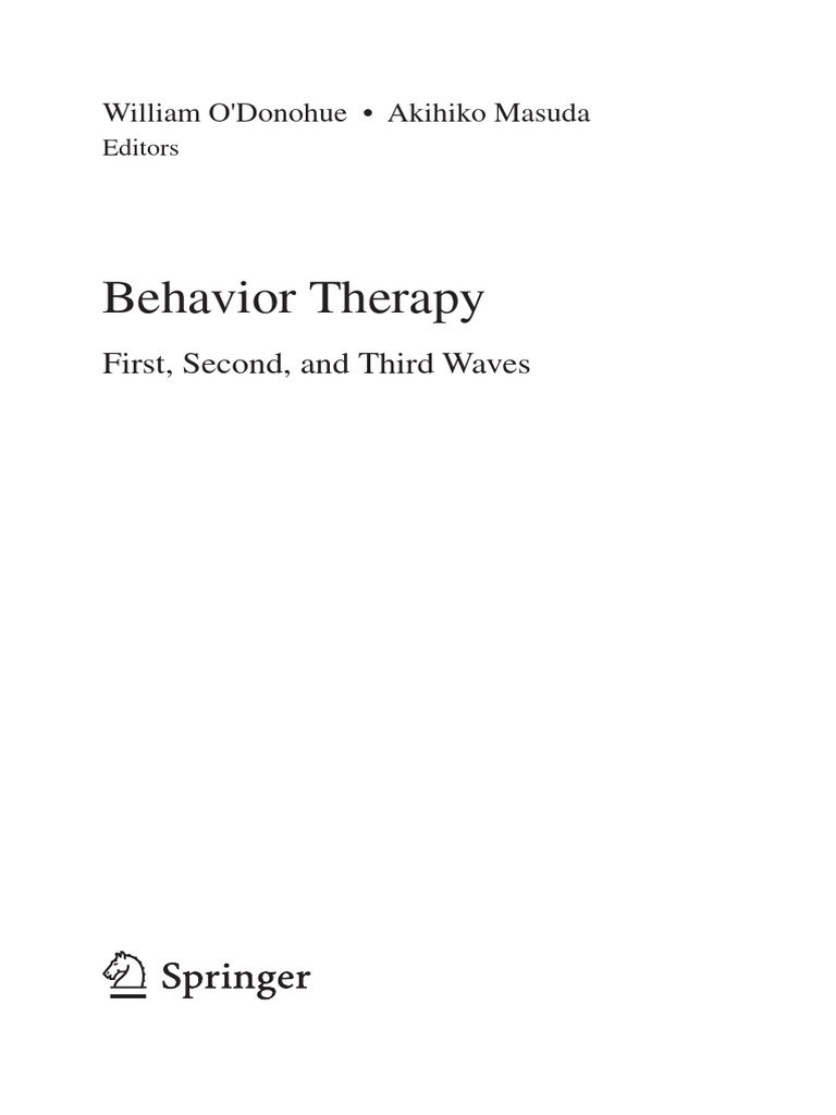 Understanding Third Wave Behavior Therapy | PDF | Cognitive Behavioral ...