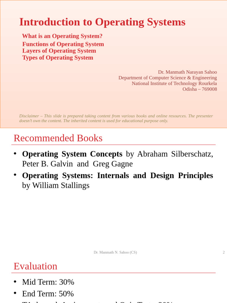1introcuction | PDF | Operating System | Process (Computing)