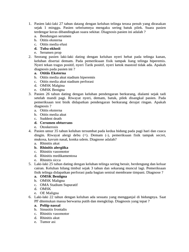 Contoh Soal THT | PDF