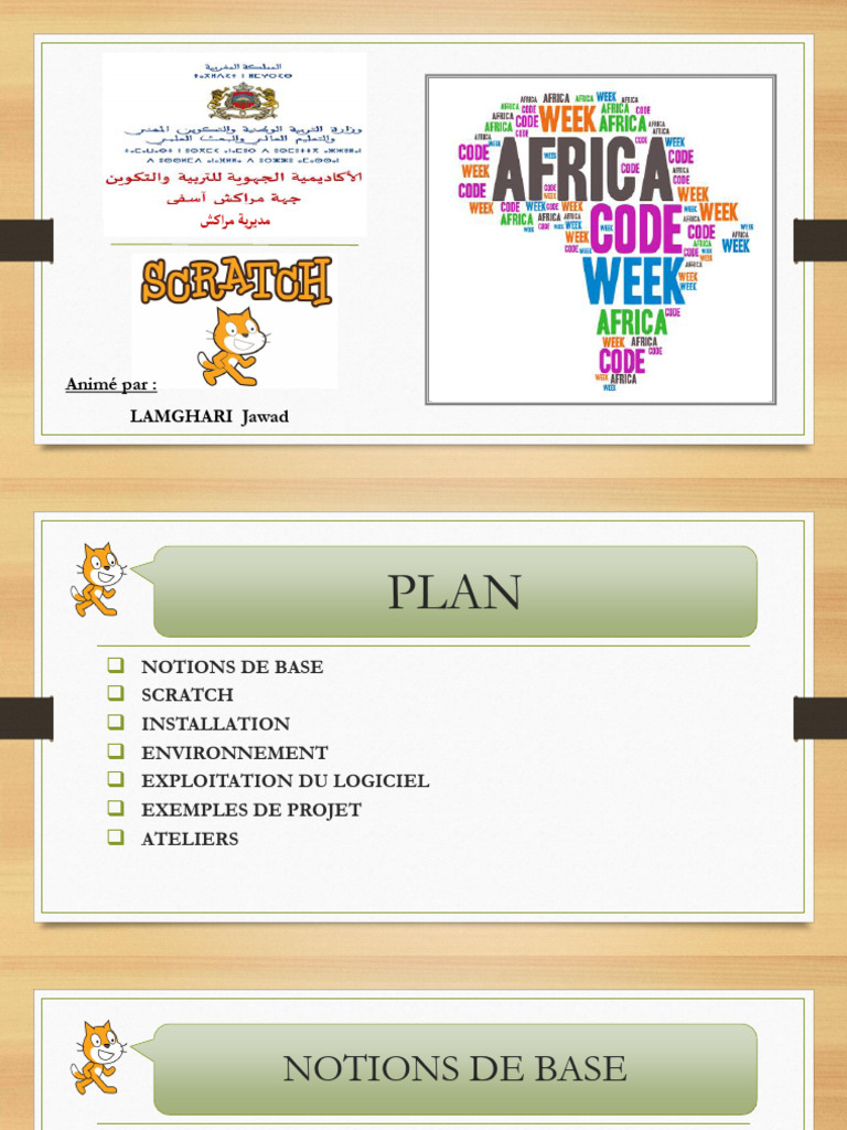 Introduction à Scratch et projets pratiques | PDF | Scratch (Langage de ...