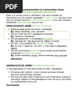Afrikaans Sinsoorte | PDF