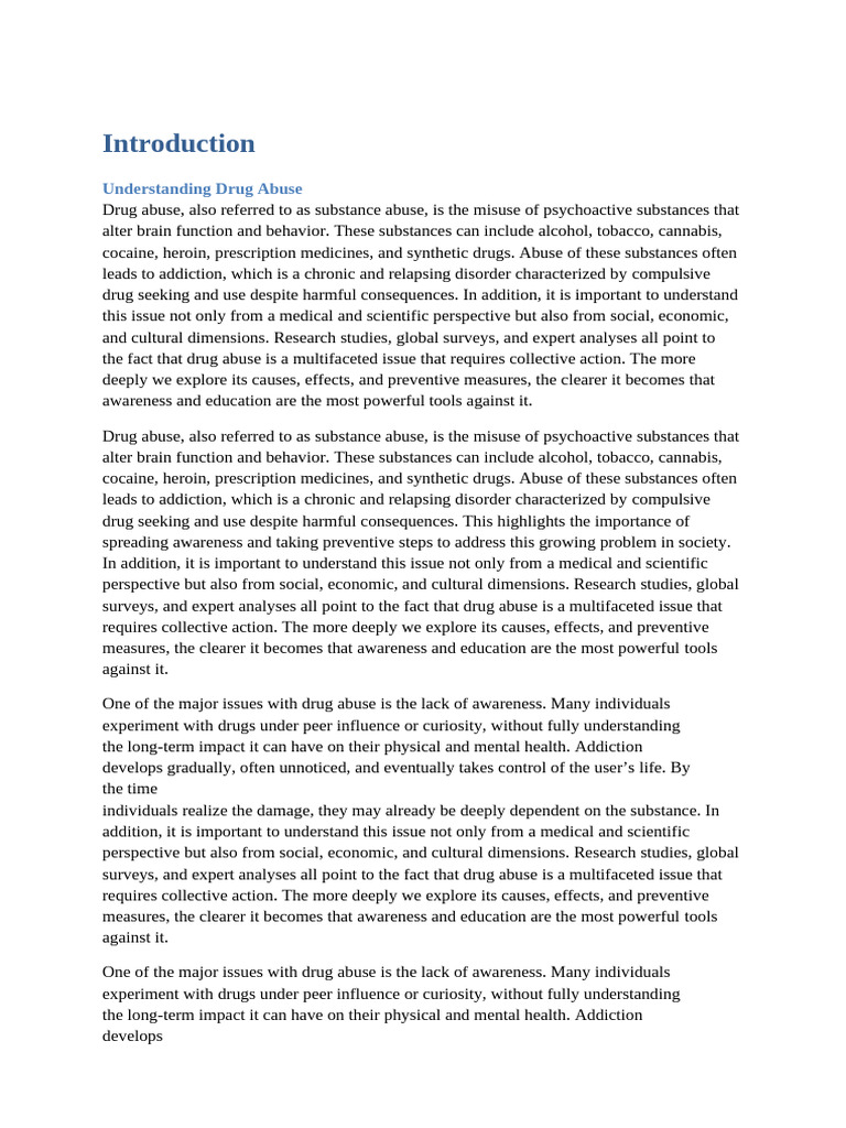 Drug Abuse Awareness in the Philippines | PDF | Substance Abuse | Drug ...