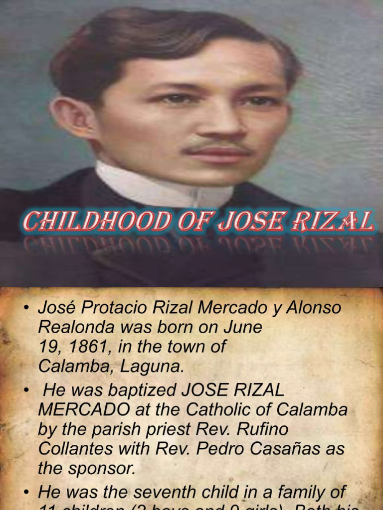 Childhood of Rizal | PDF