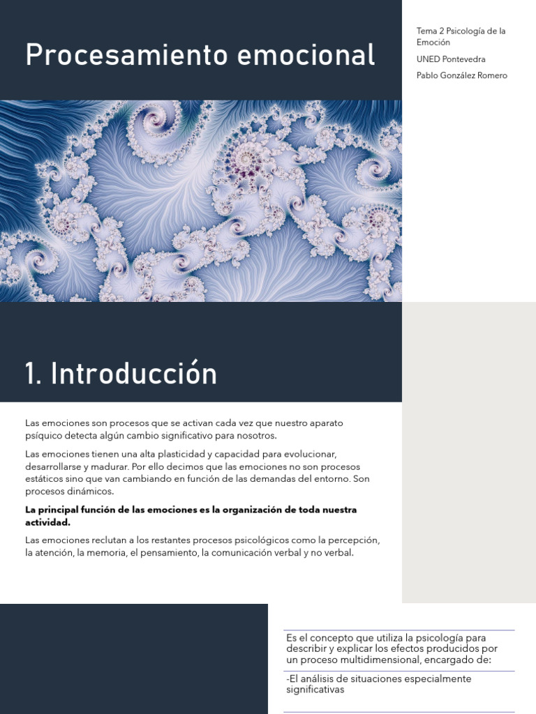Psicología de las Emociones: Procesos y Funciones | PDF | Las emociones ...