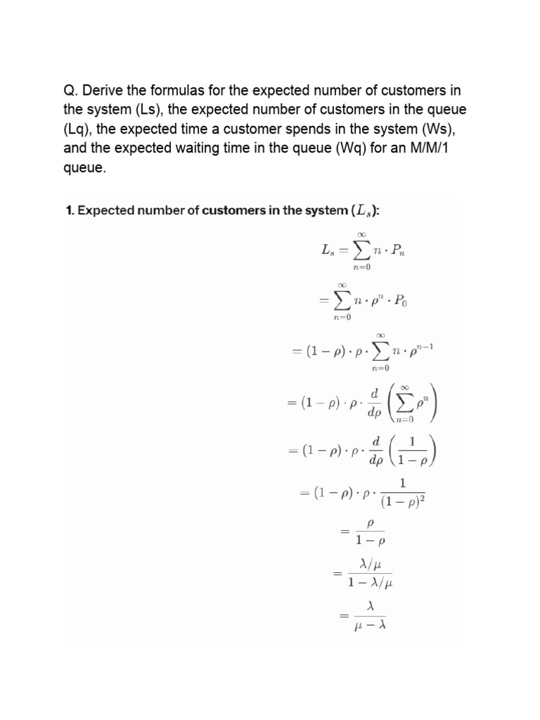LS, LQ, WS, WQ | PDF
