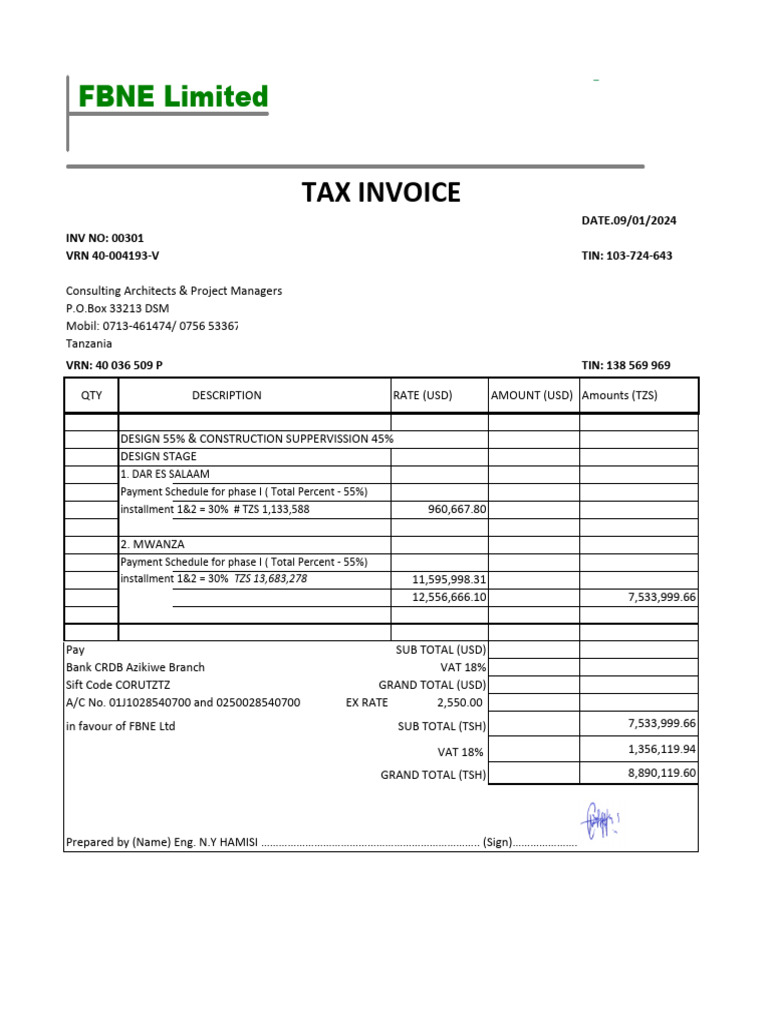 Payment Schedule for Design Services | PDF | Services (Economics ...