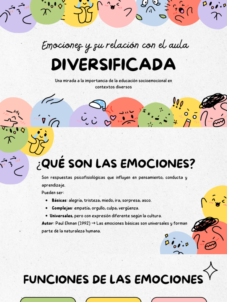 Emociones en el Aula Diversificada | PDF | Las emociones | Aprendizaje