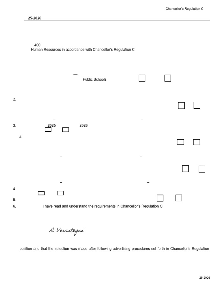 Public Schools: Chancellor's Regulation C-175 | PDF | Employment | Business