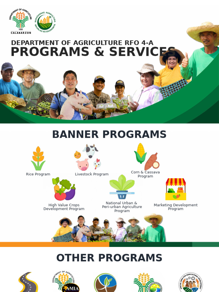 DA 4-A Agricultural Programs Overview | PDF | Agriculture ...