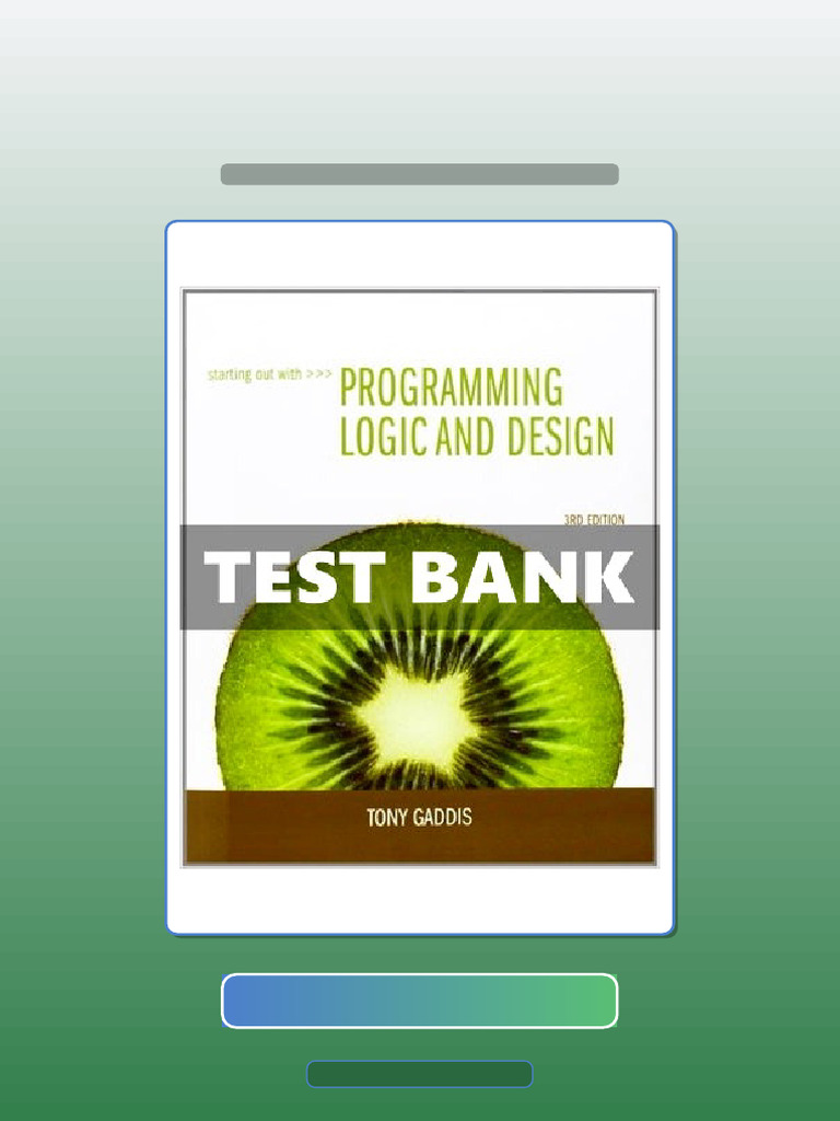 Starting Out With Programming Logic and Design 3 Ed Tony Gaddis eBook ...