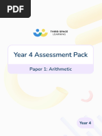 Year 4 - Mathematics Paper 1 - Arithmetic | PDF | Science | Mathematics