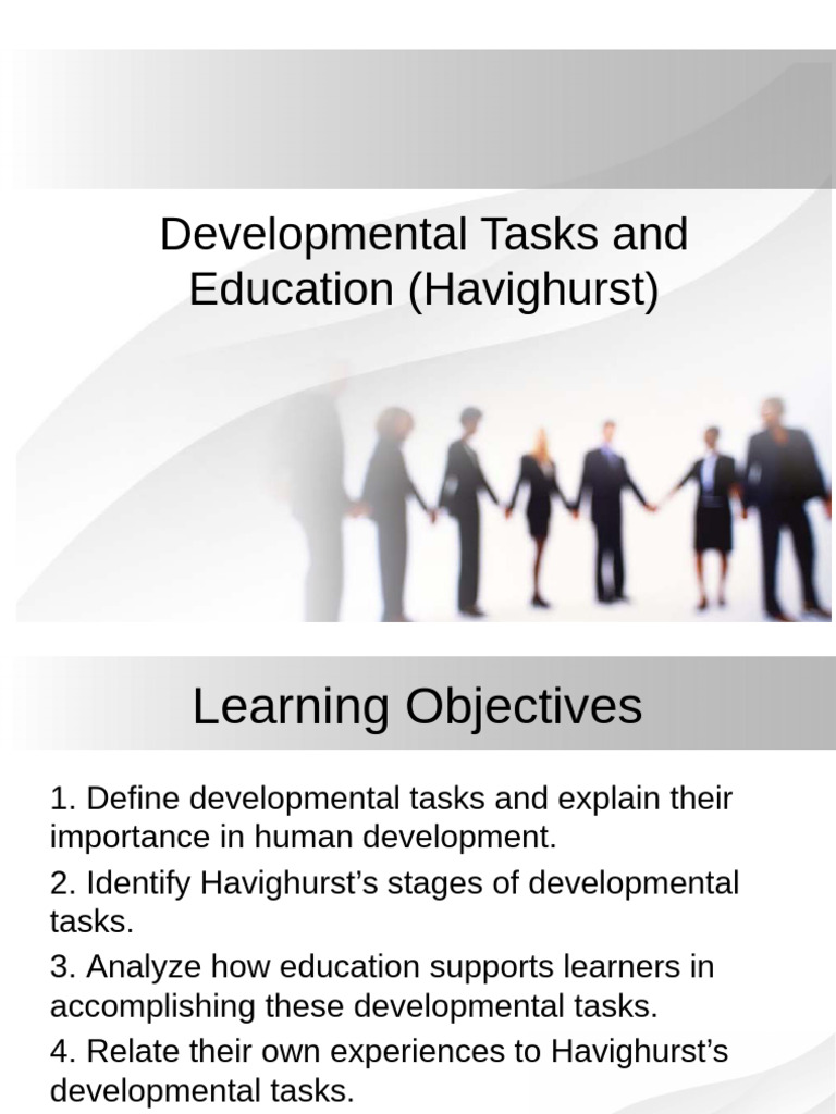 Havighurst's Developmental Tasks Explained | PDF | Adolescence ...