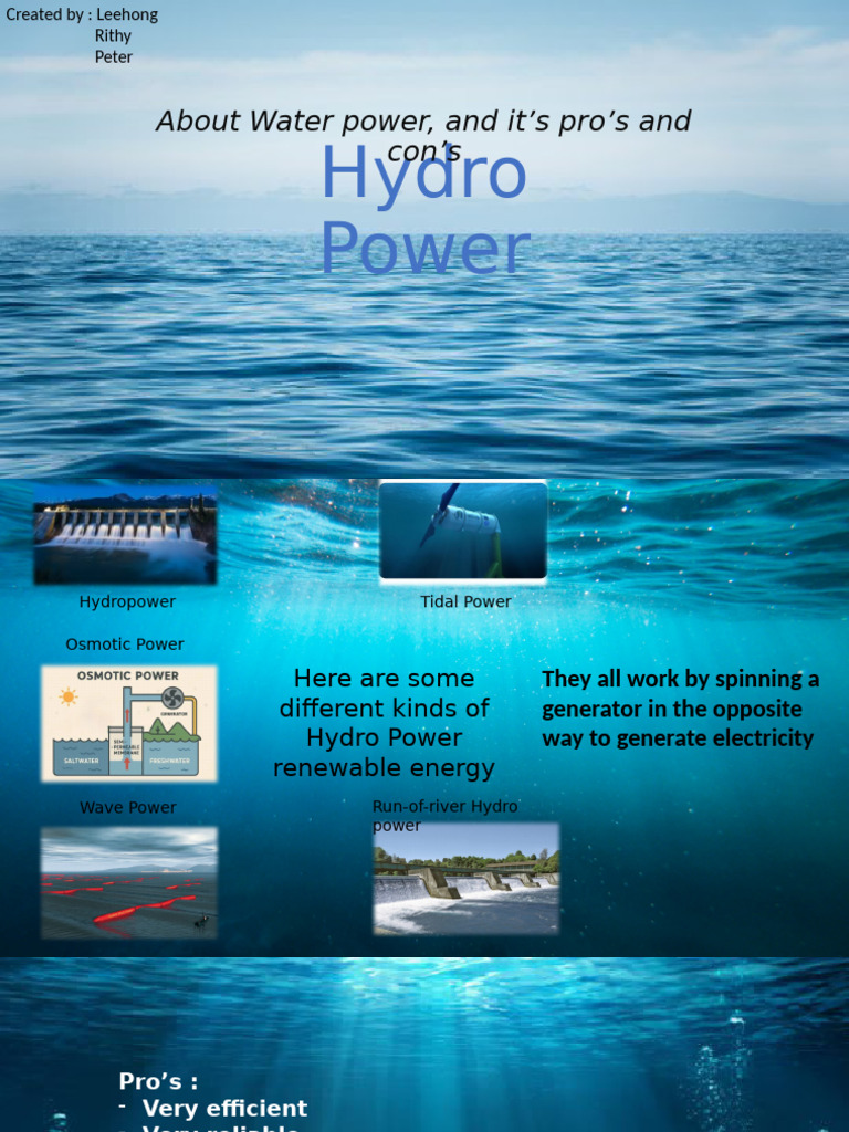 Hydro Power - 104346 | PDF