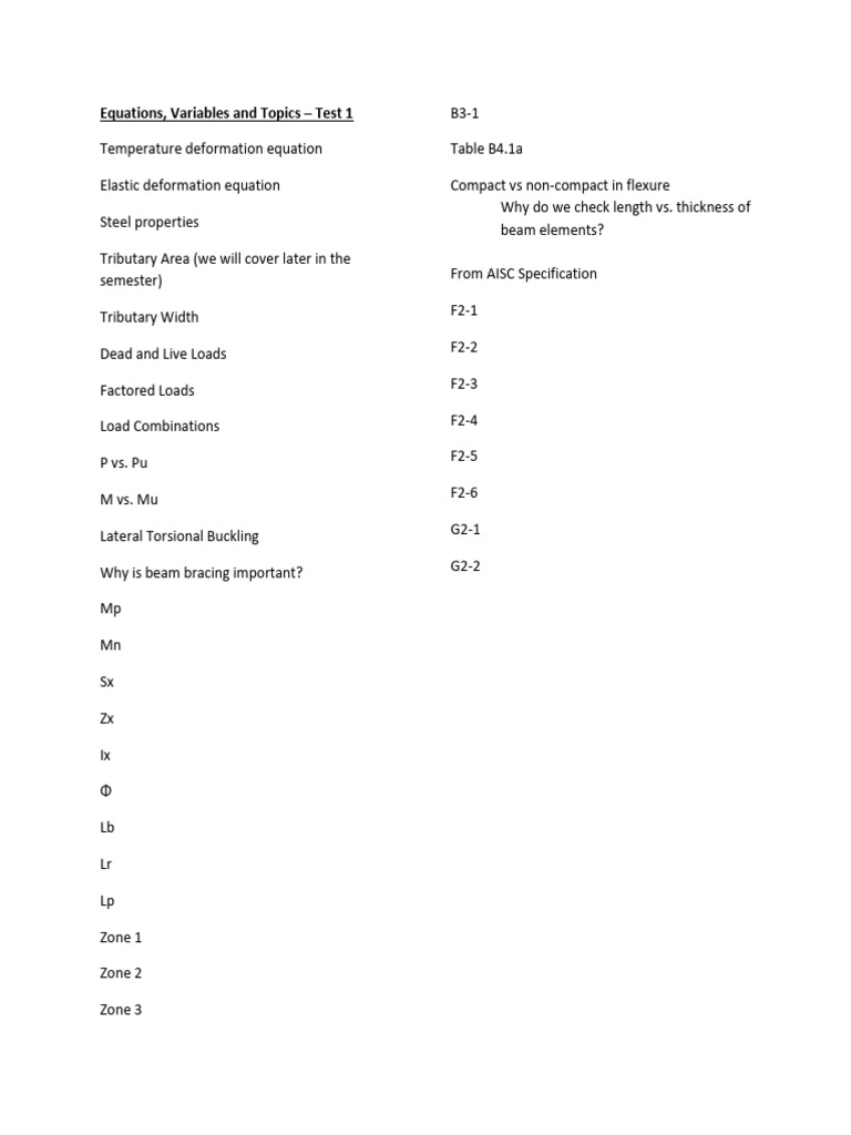 Key Structural Engineering Concepts | PDF