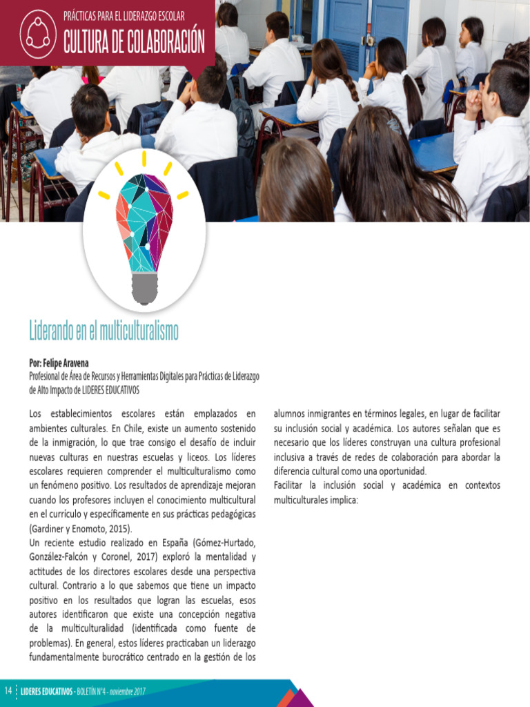 Tip Liderando en El Multiculturalismo | PDF | Plan de estudios ...