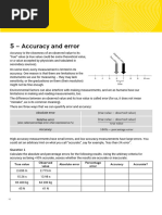 Error Analysis in Class 11 Physics | PDF