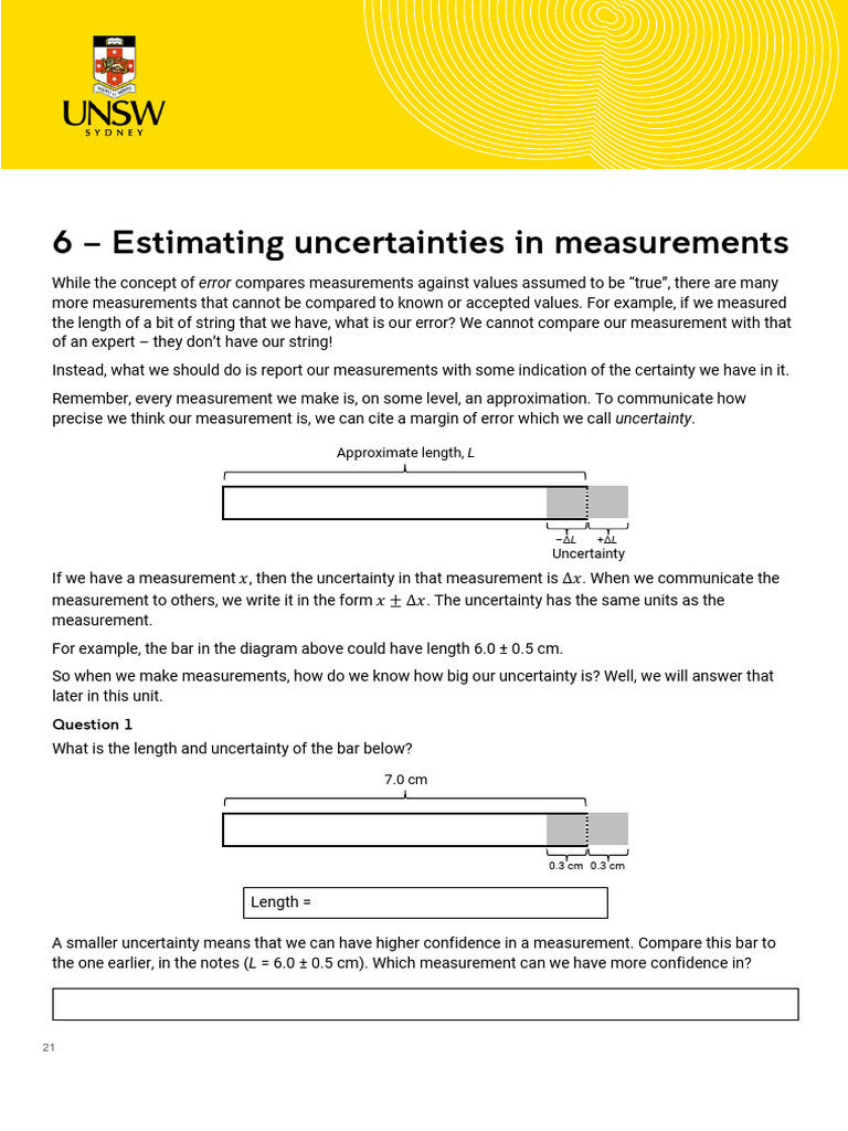 Estimating Measurement Uncertainties | PDF | Significant Figures ...