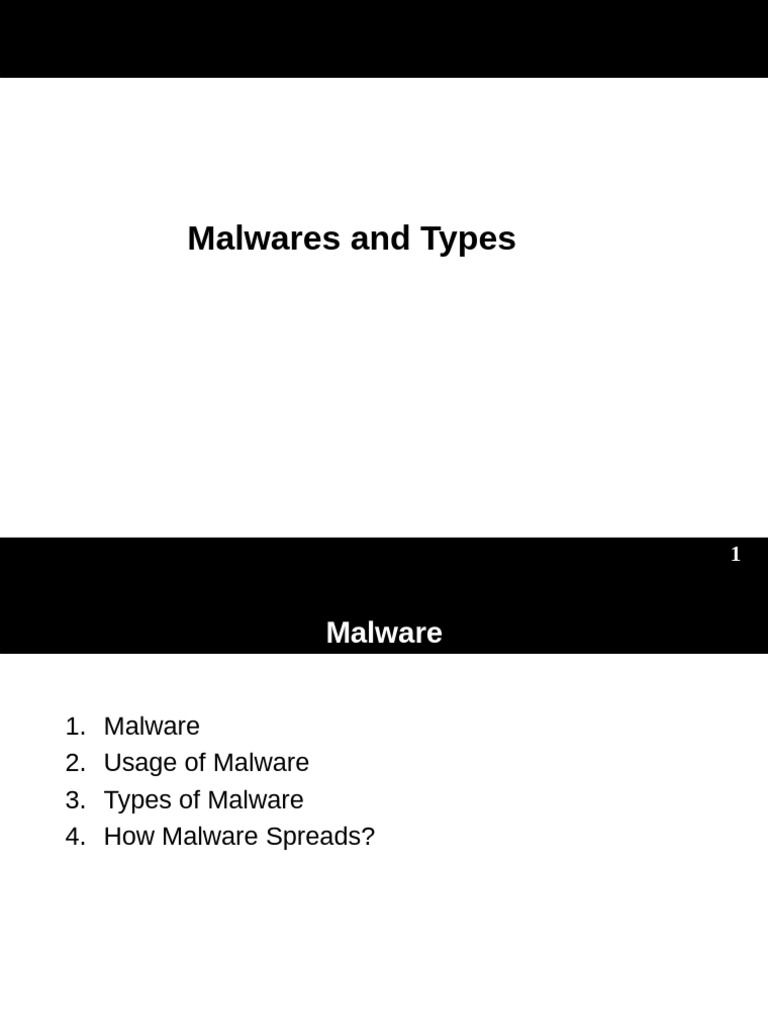 Types and Uses of Malware Explained | PDF | Malware | Computer Virus