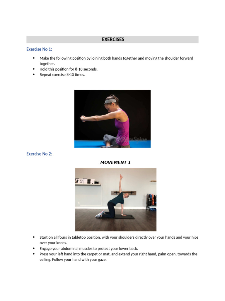 Effective Shoulder and Neck Exercises | PDF | Hand | Shoulder