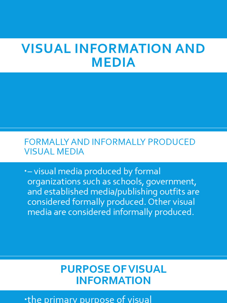 Understanding Visual Media Types | PDF | Composition (Visual Arts) | Vision