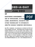 Word-A-Day Flyer For Electronic Harassment