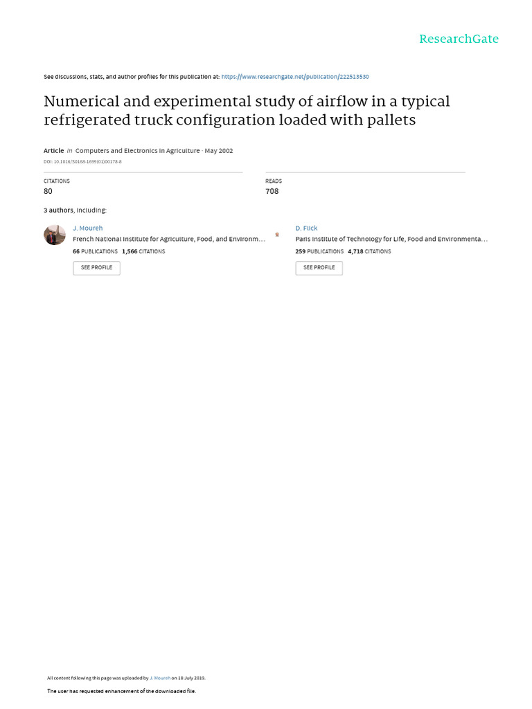 Numerical and Experimental Study of Airflow in A T | PDF | Turbulence ...