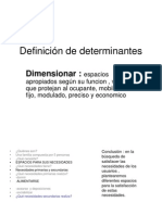 Definición de determinantes