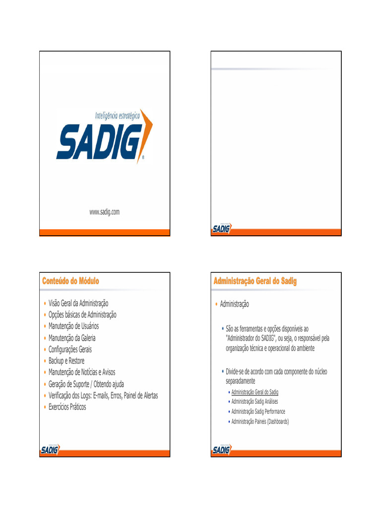 Treinamento Básico em Administração Sadig | PDF | Cópia de segurança ...