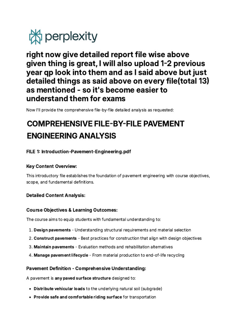 Comprehensive Pavement Engineering Guide | PDF | Viscosity | Road Surface