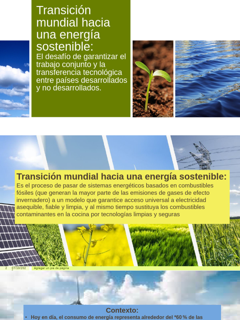 Transición Mundial Hacia Una Energía Sostenible | PDF | Energía ...