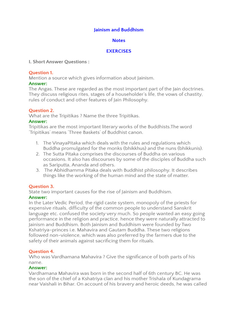 Jainism and Buddhism Overview | PDF | Indian Religions | Nāstika