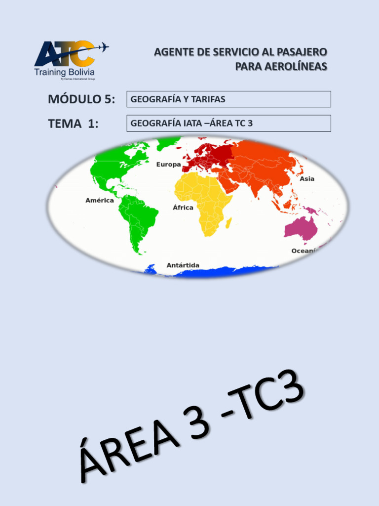 Geografía IATA Área TC 3 y Tarifas | PDF | aerolíneas | Oceanía