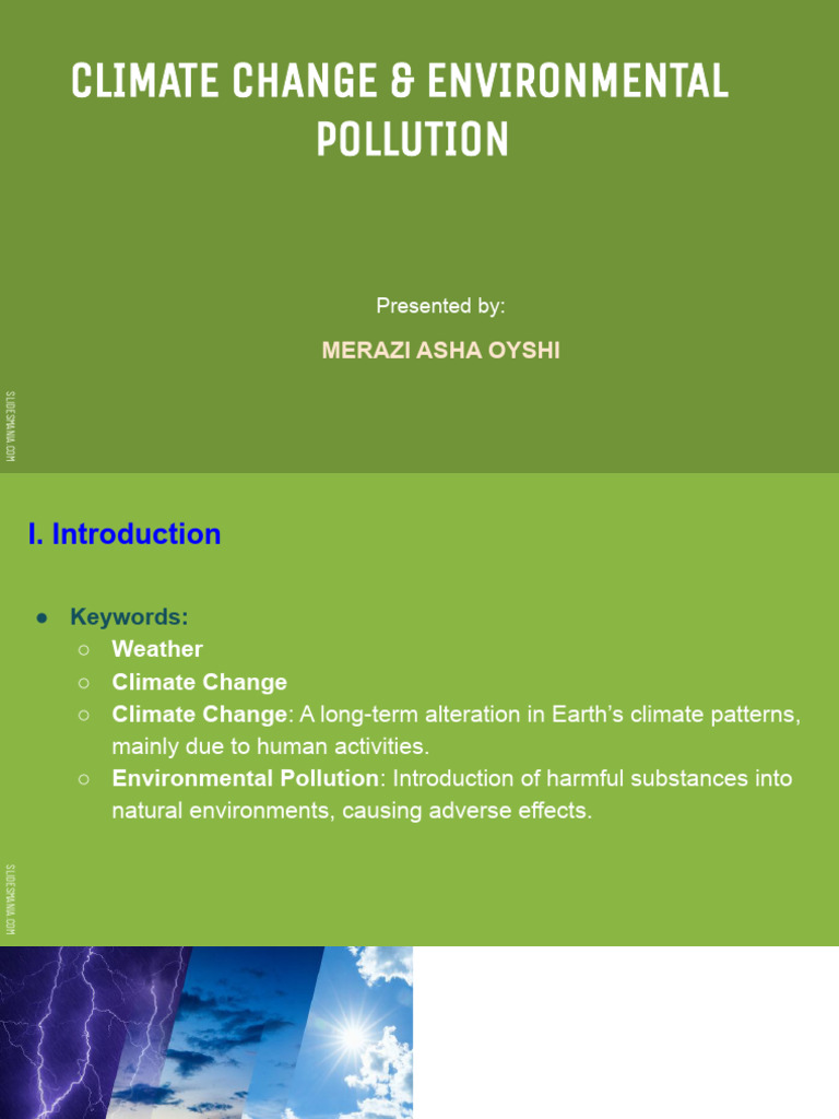 Climate Change and Pollution Overview | PDF | Pollution | Climate Change