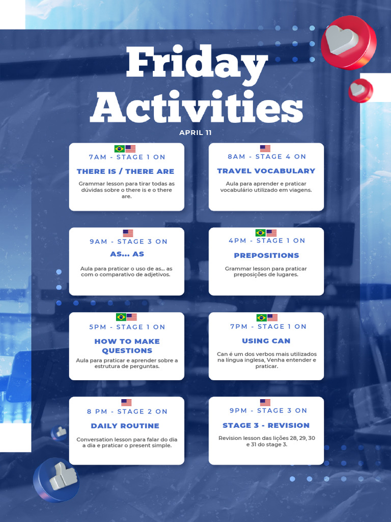 Friday Activities - 11.04 | PDF